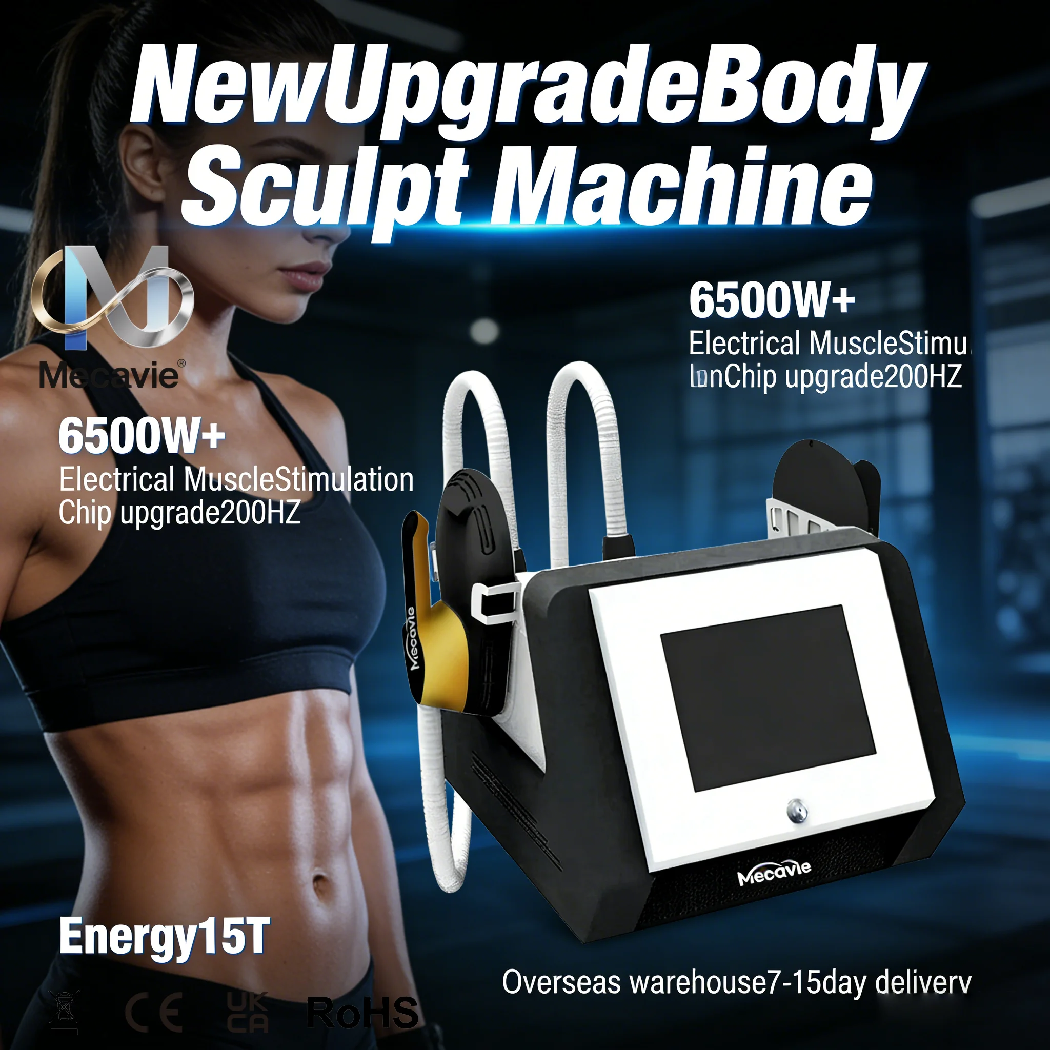 

Тренажер для коррекции фигуры и подтяжки ягодиц 2-в-1 MECAVIE Muscle Builder Slimming Trainer с мощностью 6500 Вт