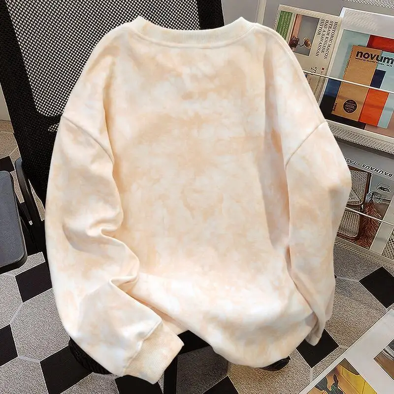 Gorąca Jesień Zima Nowa Damska Urocza Koszulka z Kreskówkowym Motywem Hello Kitty, Modna, Pluszowa, Ciepła, Luźna, Casualowa Koszulka Top