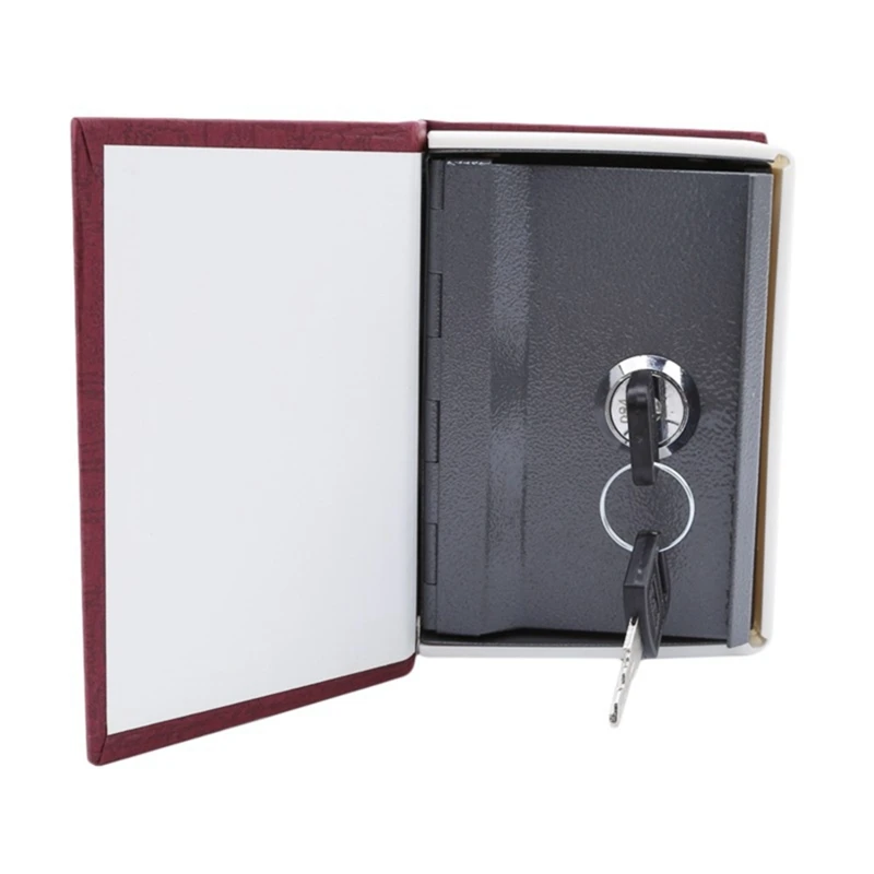 Safe For Money And Jewelry That Imitates The Look Of A Book And Is Perfect For Home And Office Easy To Use (Mini Red)