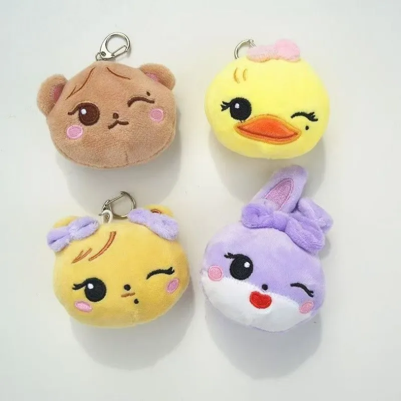 

2026 Korean Wave Girl Group New Cartoon Animal Plush Keychain Rabbit Bag Pendant Women's Accessories Fan Gift Wholesale