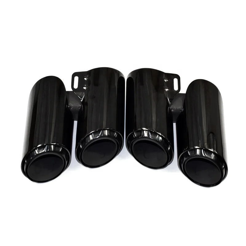 

SYPES Black Three-layer Sports Exhaust Tips For 2017-2020 Porsche Panamera Muffler Tip Exhaust Pipe