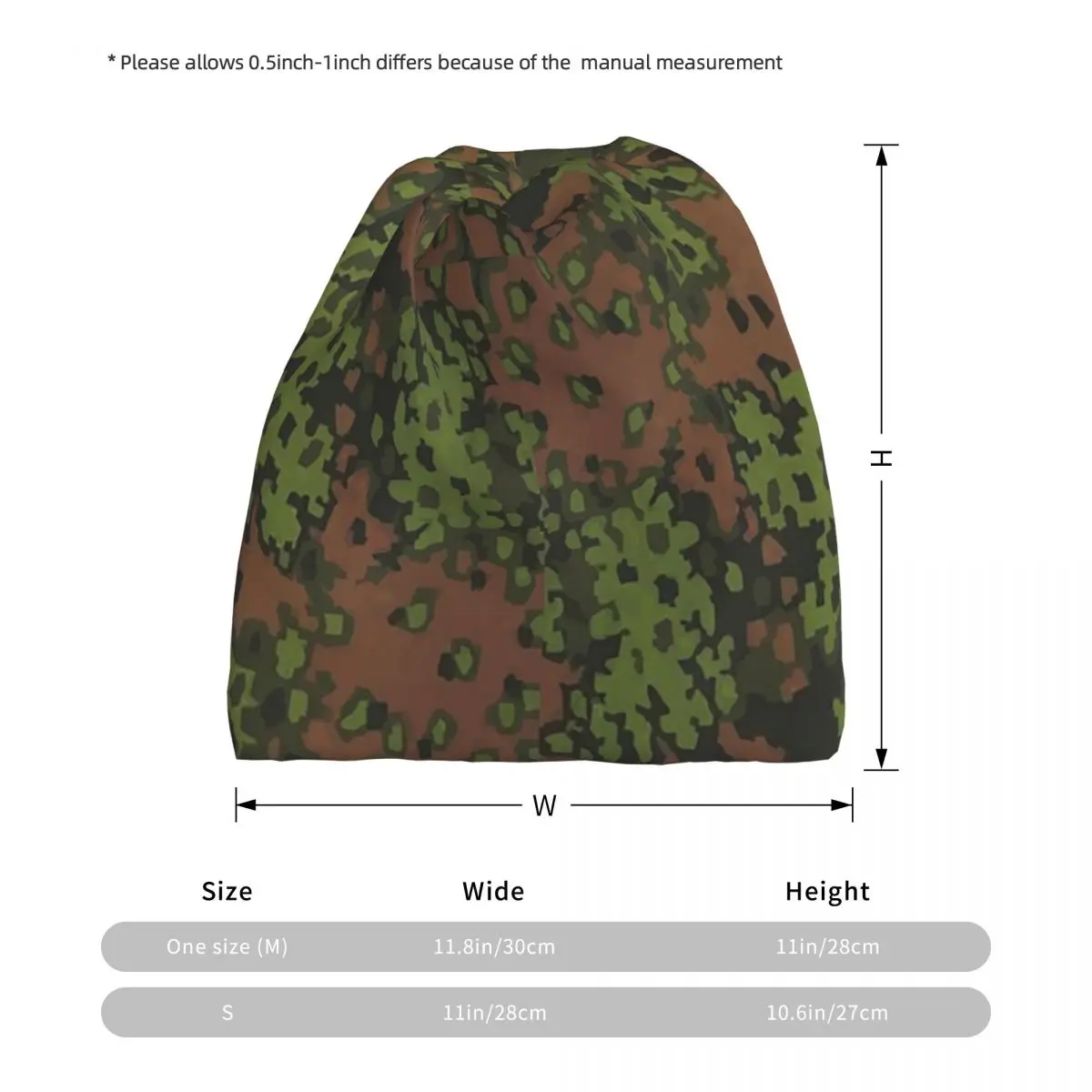 Splintertarn German WW2 Camouflage Army Military Camo Bandana Neck Cover Wrap Mask Scarf Headband Beanies Hat for Men Women view 3