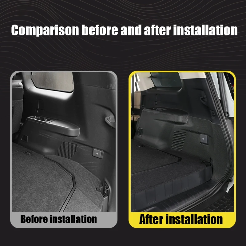 for Toyota Land Cruiser Prado 250 Series 2024 TPE material trunk side bag cushion car interior protective component