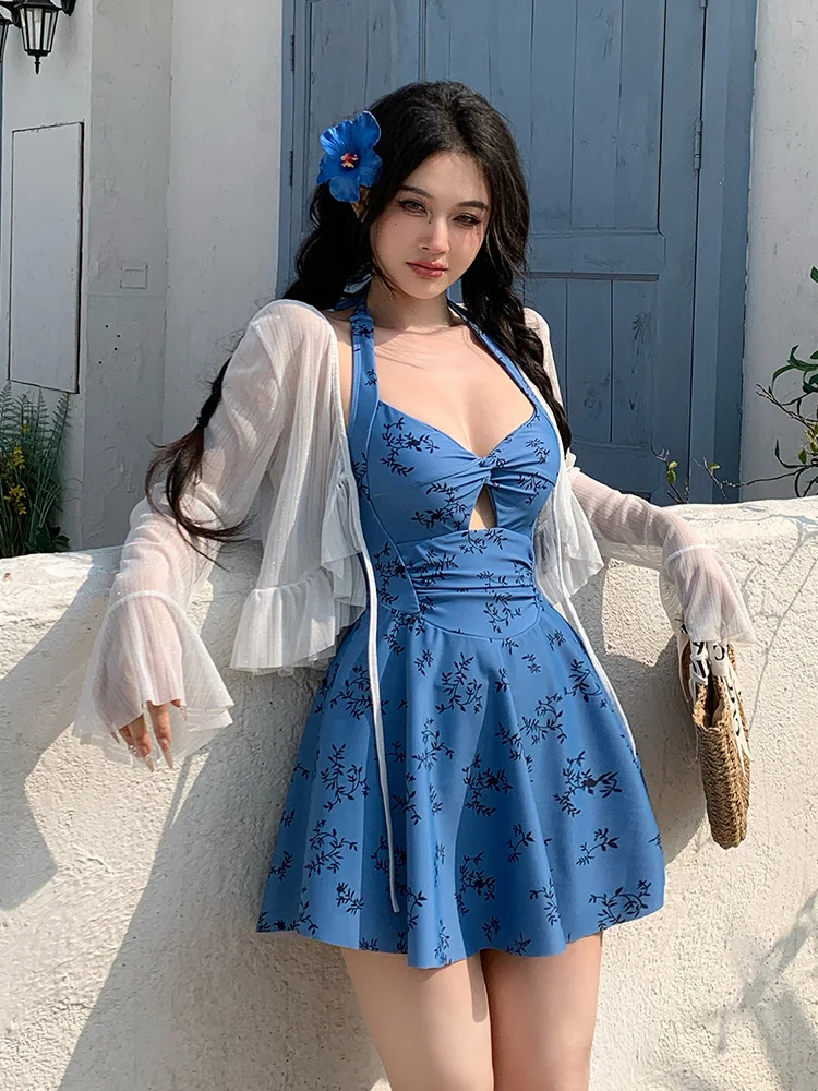 

Пляжная накидка больших размеров с длинными рукавами для женщин, термозащитная, для спа, скрывающая живот, повседневная юбка-накидка для купальника