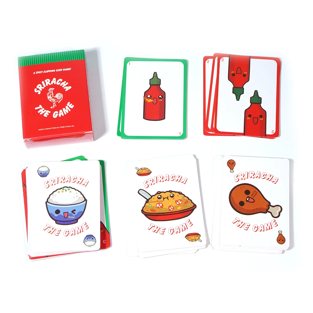 Sriracha Card Game The Game Spicy Slapping Card Game for The Whole Family Fast-Paced includes 52 cards For 2-4 players