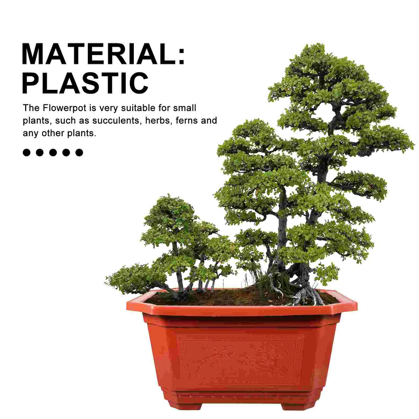 10 Pcs Flowerpot Bonsai Pots Tree Large Plant Potting Mix Mesh Big Outdoor Indoor Plastic Planting Garden Holder Suite