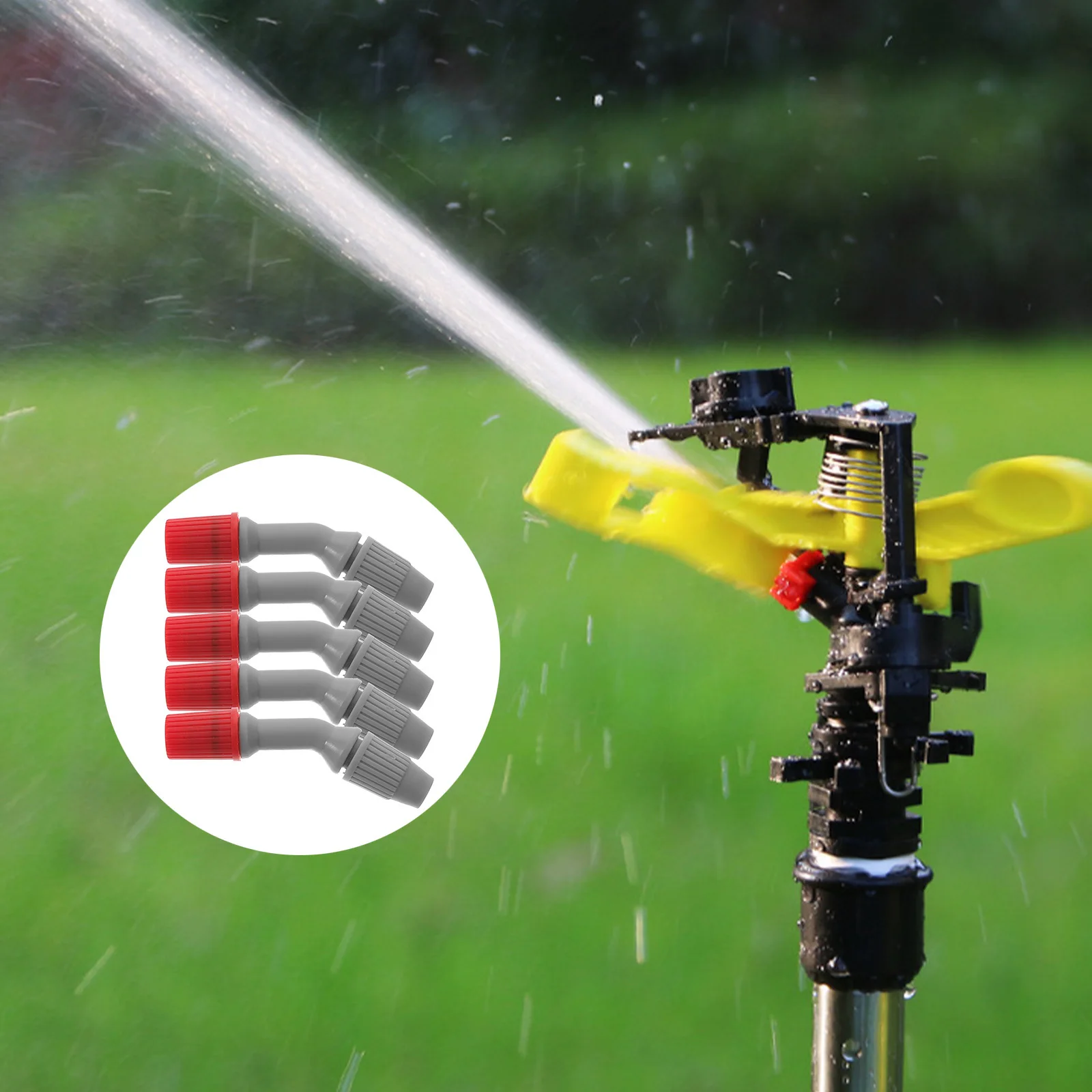 

5Pcs Durable Garden Hose Nozzle Replacement Sprayer Easy Install Watering Plants Car Cleaning Pet Bathing Hose Sprayer Nozzle