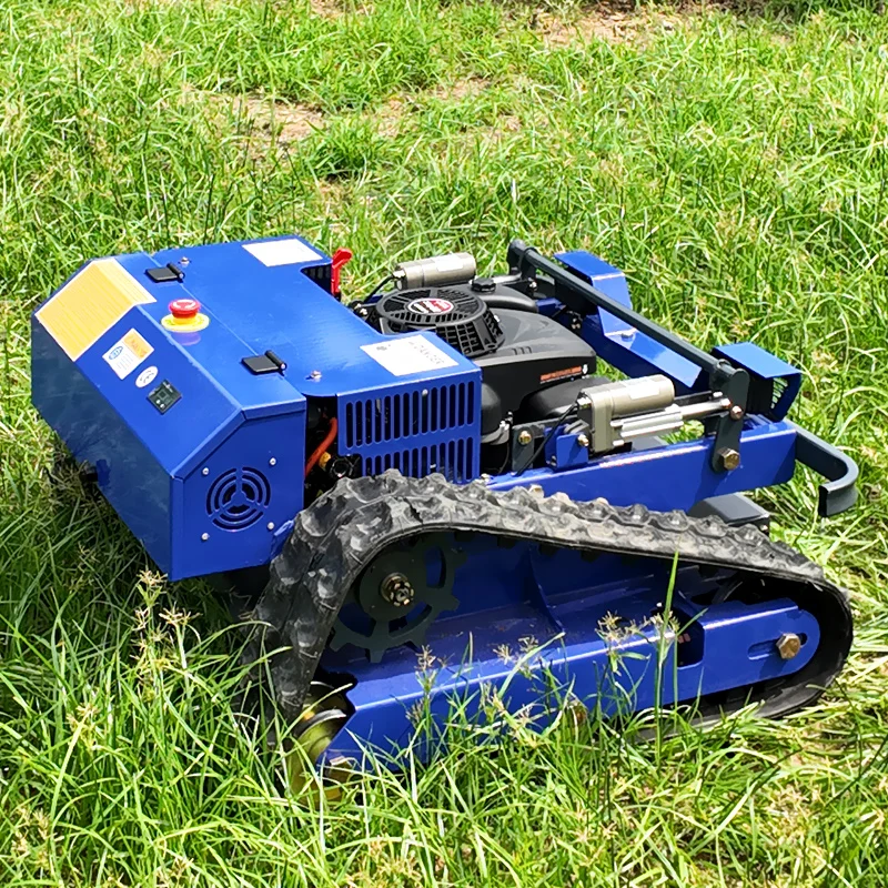 Cortacésped con control remoto, cortacésped con orugas, precio de fábrica personalizado, para cursos de golf, granjas y jardines