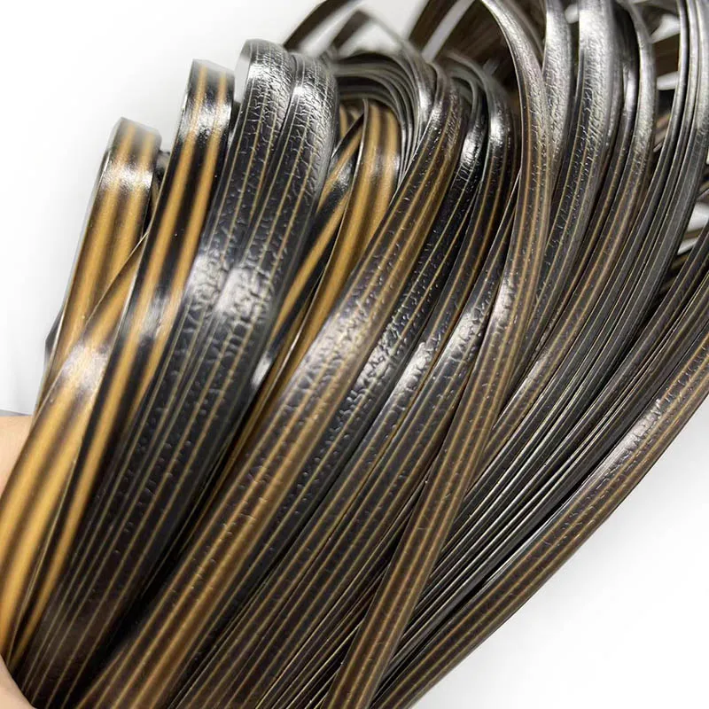 500g 70M Coffee Gradient Flat Synthetic Rattan Weaving Material Plastic Knit Repair Chair Table PE Woven Rattan