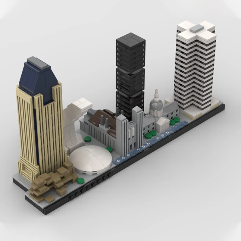 899 pièces MOC horizon de Montréal Architecture blocs de Construction adolescent jouet de noël cadeau adolescent Construction jouet de noël cadeau