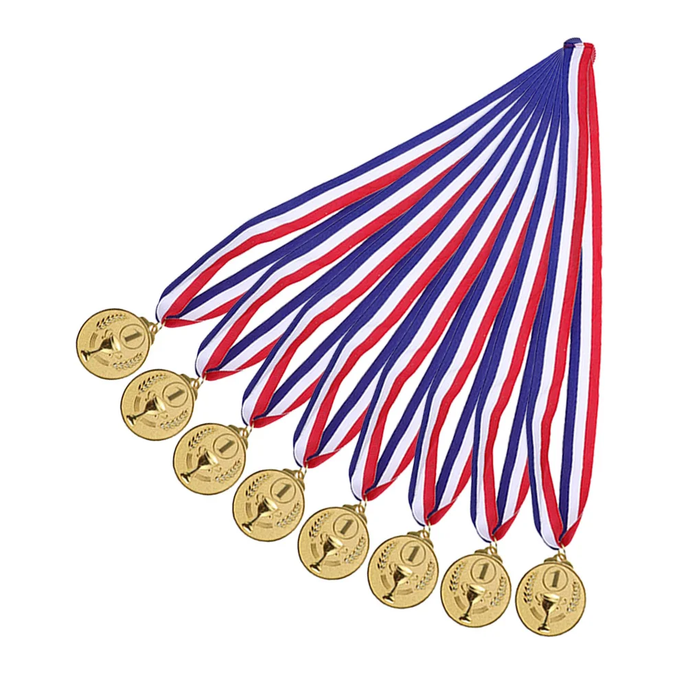 

8 Pcs Mini Trophy Basketball Award Medals for Sports Contests 's Graduation Competition