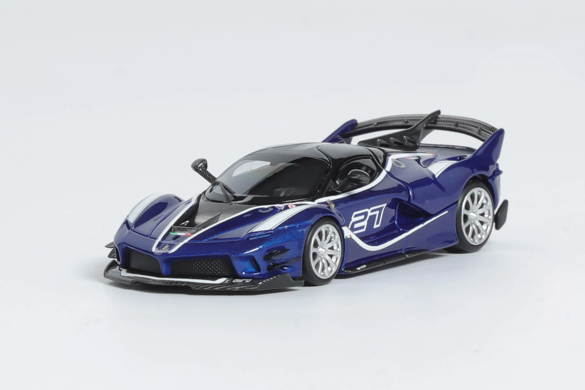 LittleToy-Azul e Preto Diecast Model Car, 1:64 FXX-K EVO, Pré-encomenda