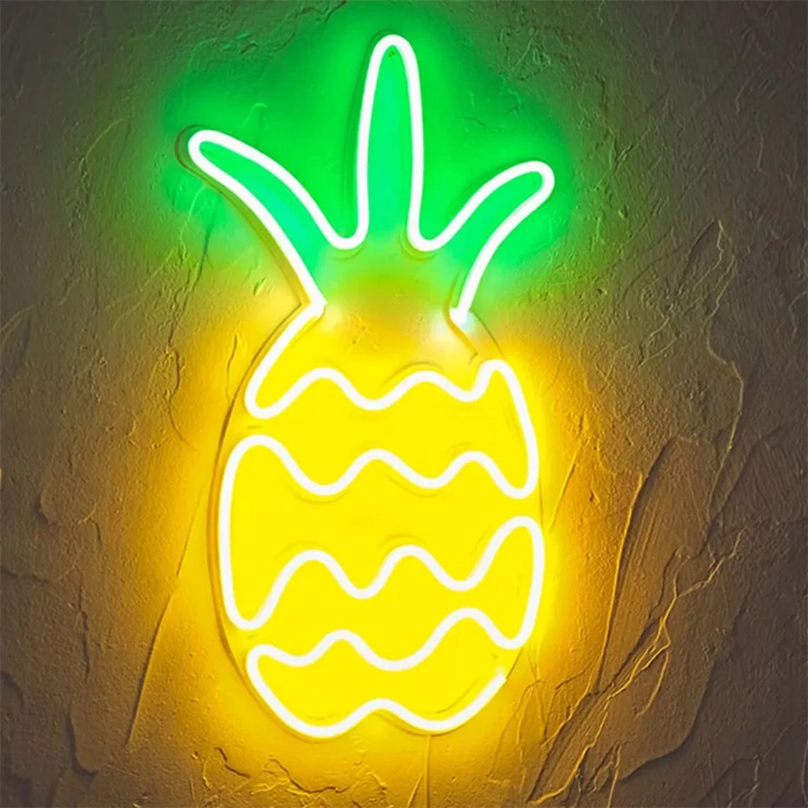 Ananas Neon Sign Fruit Pineapple Art Wall Decor Fruit Store Decor Home Wedding Bar Atmosphere Art Neon Gift for Pineapple Lover