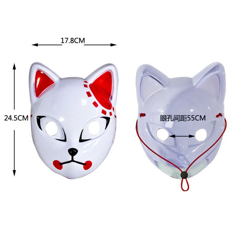 Glowing LED Cat Mask Luminous Face Mask For Halloween Party Festival Rave Costume Prop Fun Night Club Wear