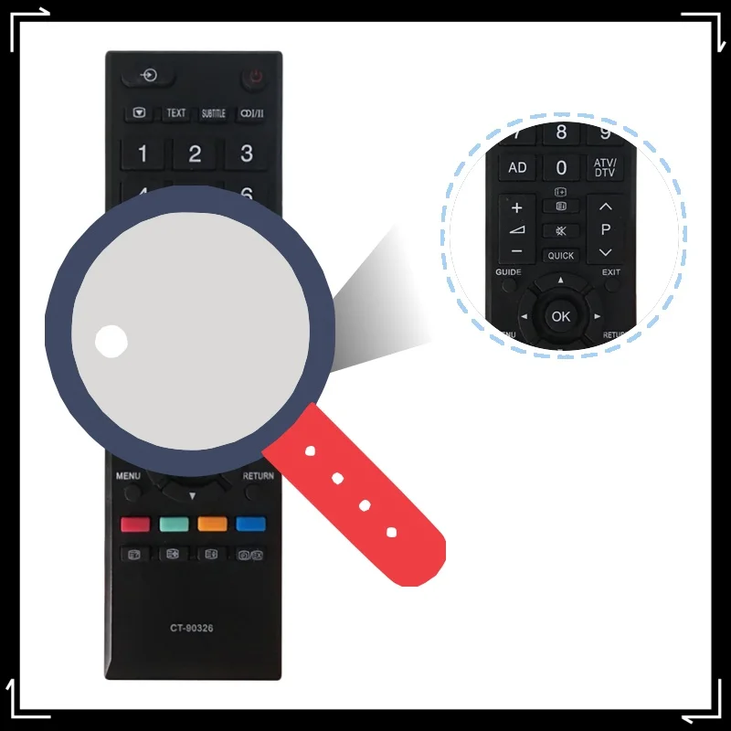 Universal Remote Control for CT-90380 CT-90336 CT-90351 Smart LED TV - User Interface CT-90326 Replacement Remote