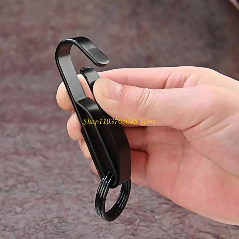 

R53E Holder Belt Rings Belt Holder Clip Outdoor Stainless Steel Buckle