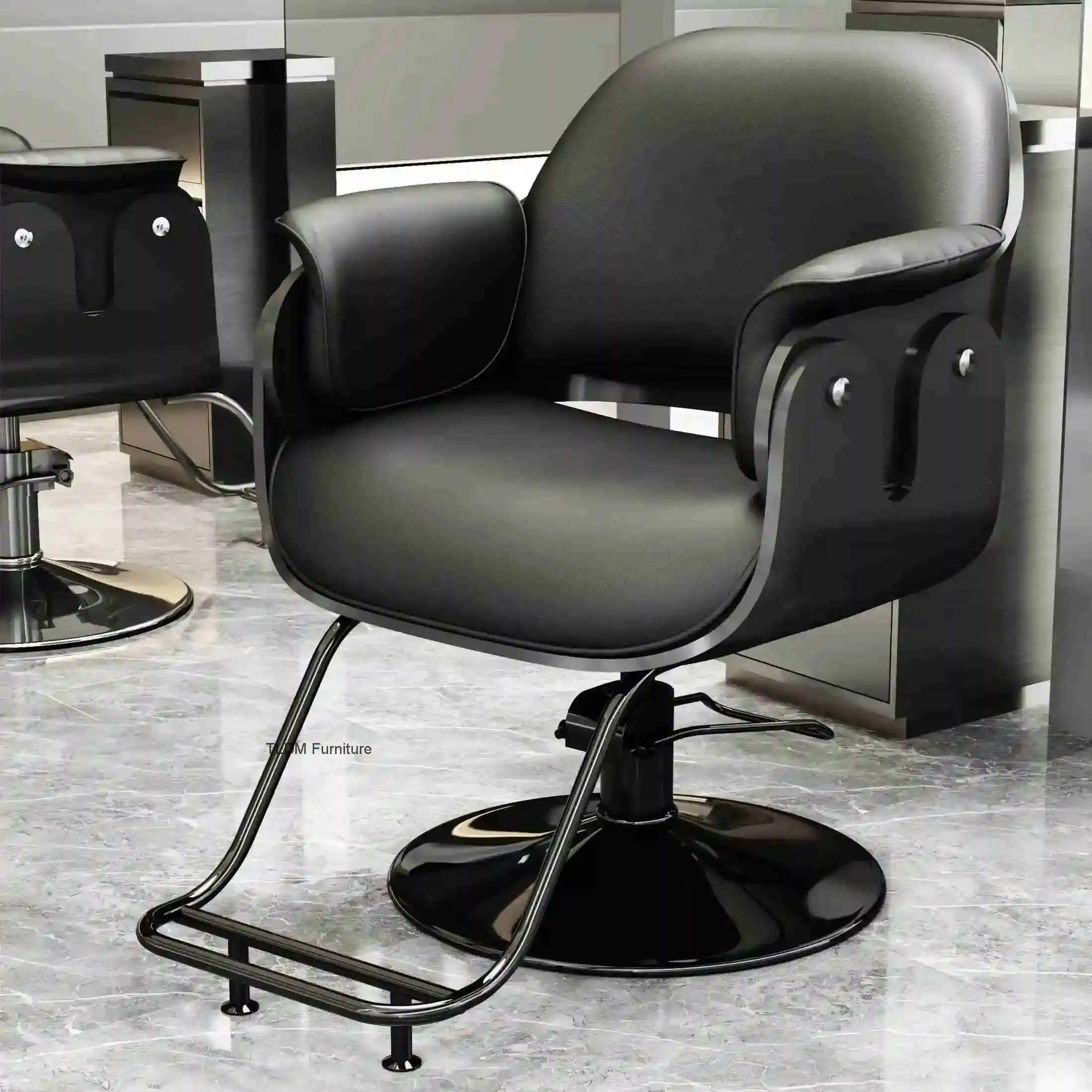 

Hair Salon Barber Chairs European Hairdressing Chair Dressing Room Armchair Beauty Salon Recliner Cosmetology Devices 회전의자 좌식 의자