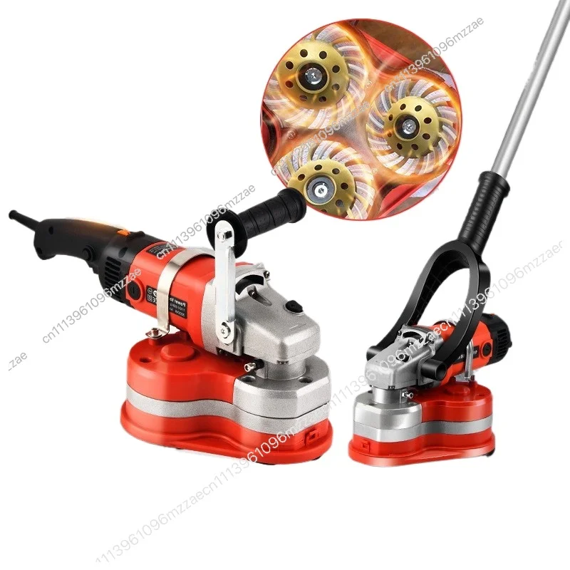 

Floor 3 Disc Grinder Grinder Polisher Hard Cement Floor Machinery Concrete Coarse Grinder