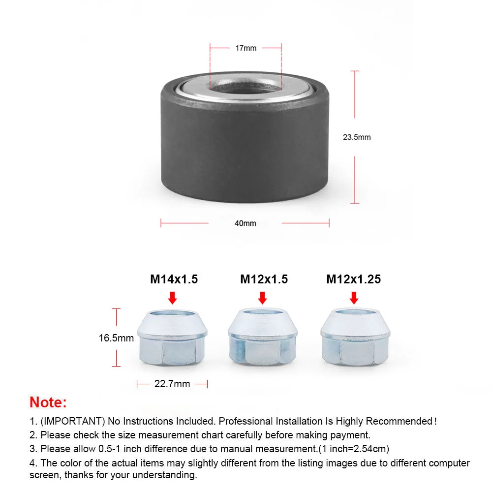 

22800 Wheel Bolt Installer With 3/4" Hex Wheel Lug Nuts 12x1.5,12x1.25,14x1.5 Wheel Stud Installer Tool For Most Car