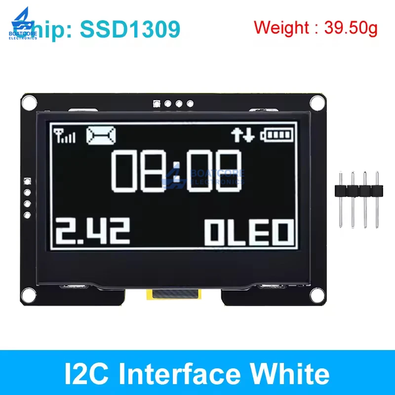 1PCS 2.42 inch 128x64 OLED Display Module SSD1309 HD Screen 7 Pin SPI IIC I2C Serial Interface for Arduino UNO R3