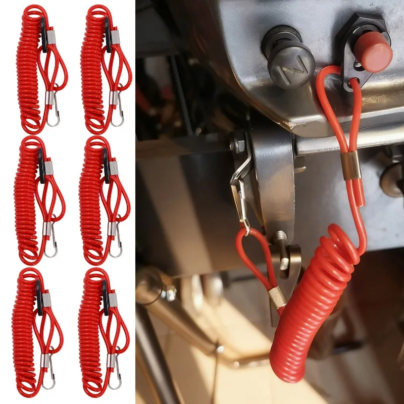 Interrupteur d'arrêt pour moteur de bateau, interrupteur d'arrêt d'urgence, corde de sécurité pour moteurs hors-bord de bateau à moteur, équipement de sécurité pour bateau