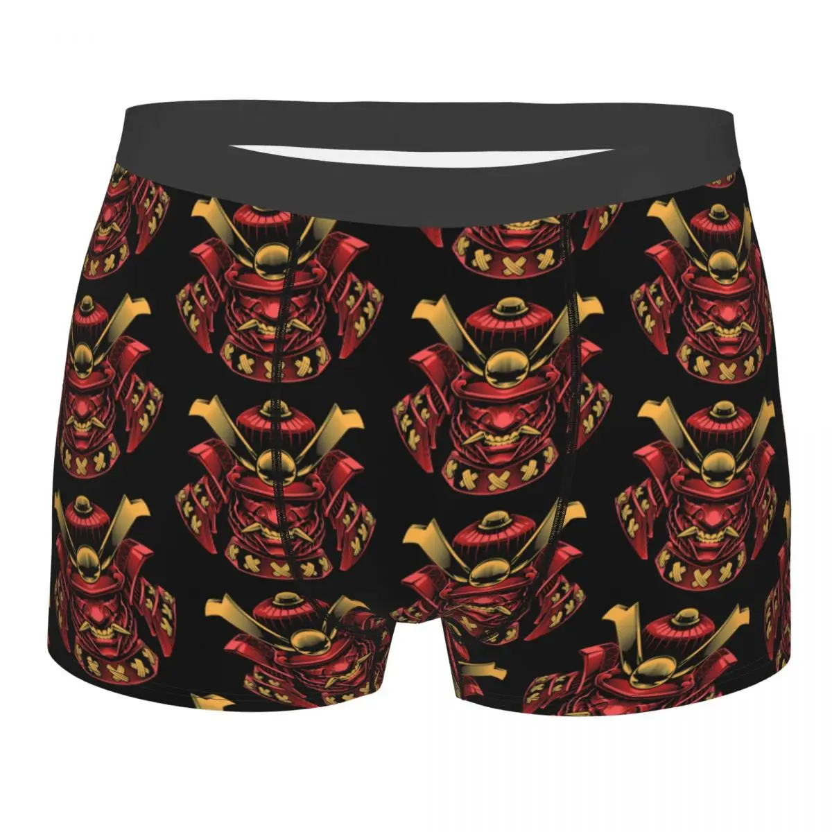 

Samurai Helmet Manga Art Underpants Breathbale Panties Male Underwear Print Shorts Boxer Briefs