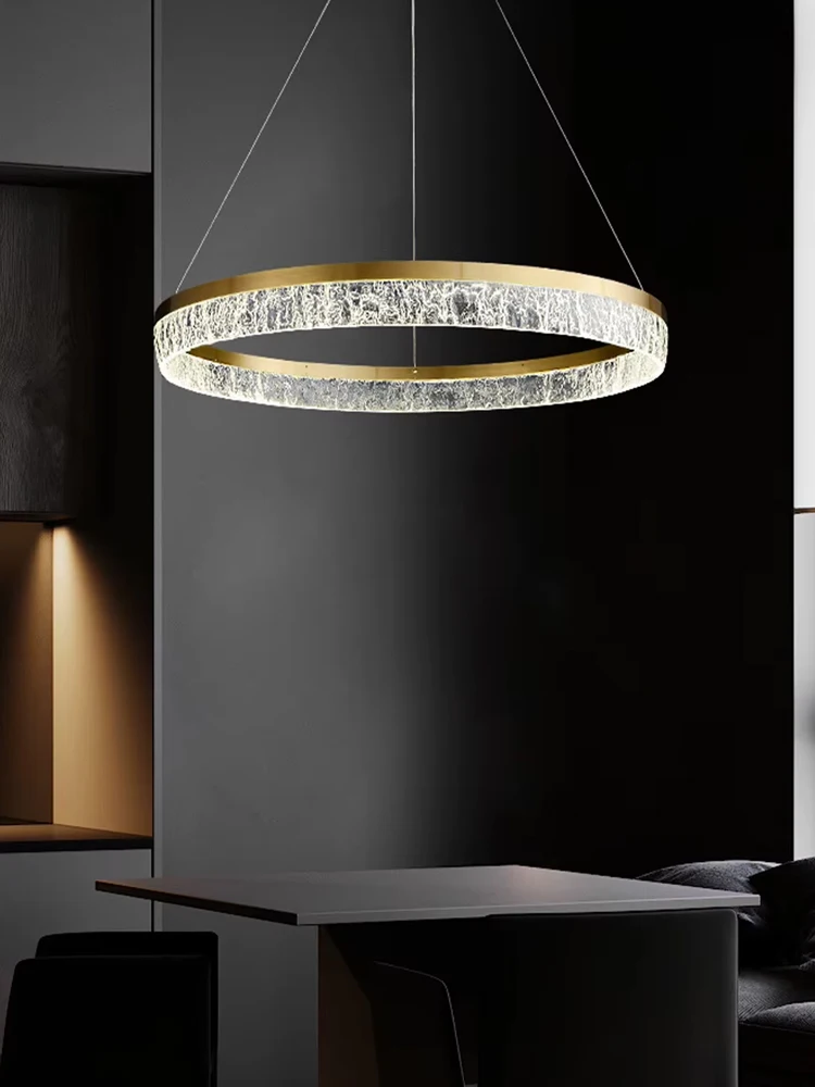 

Подвесные светильники Watermark Ring LED для столовой, дизайнерские люстры для гостиной, роскошный домашний декор, светильники для спальни