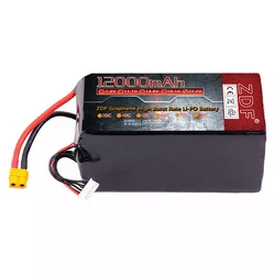 ZDF Graphene Battery 6S Lipo 22.2V 8000mah 9000mah 12000mah 70C Drone Battery with EC5 XT90-S Anti spark Plug for Heli