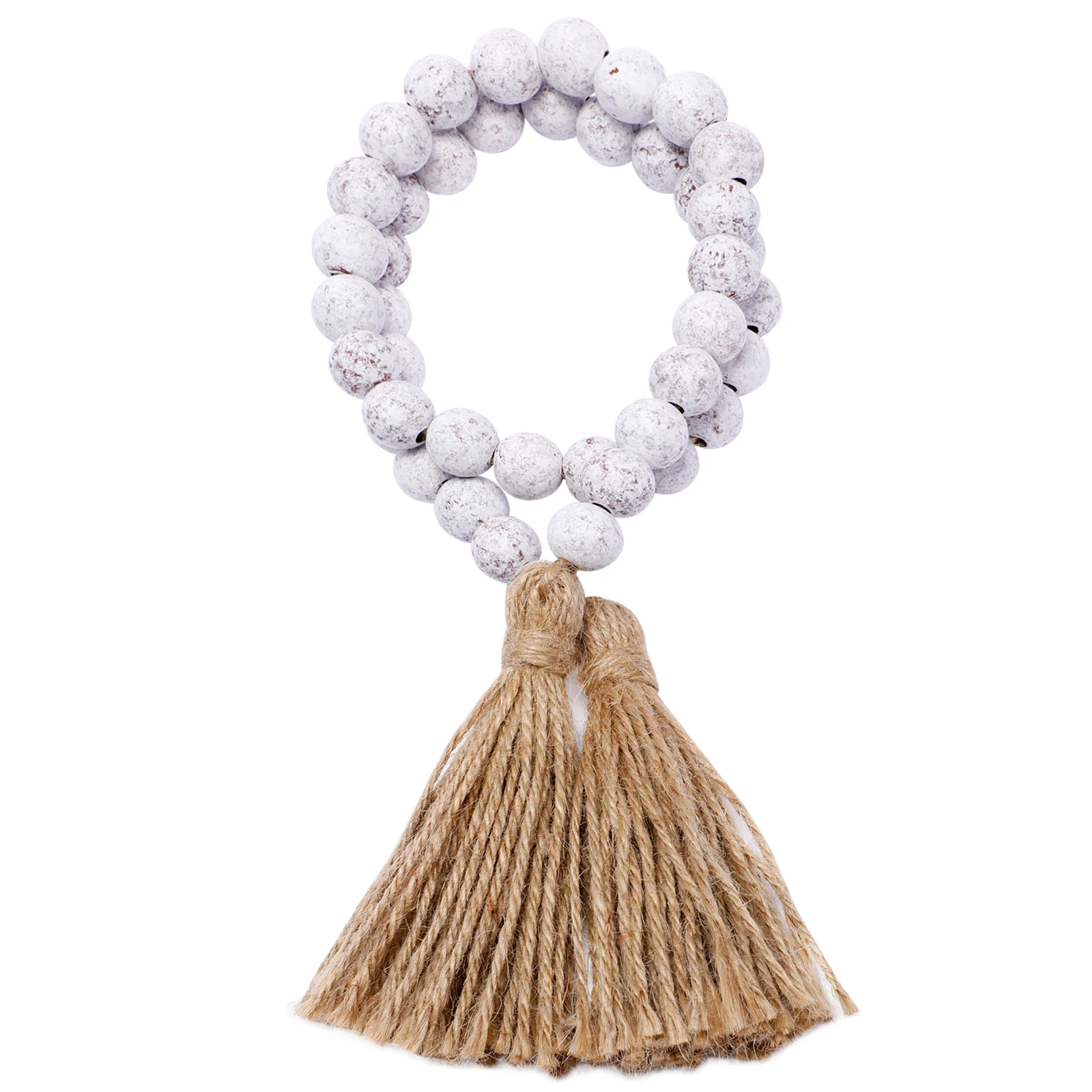 Tassel Beads Decor Wooden Garland Tassels for Home Wall Hanging Elegant Muslim Prayer Bead String Festive Party Wedding Door
