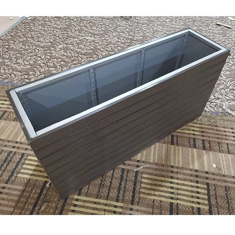 

Out of Engineering, Flower Box, Outdoor, Aluminum Alloy Plastic Wood Rectangle
