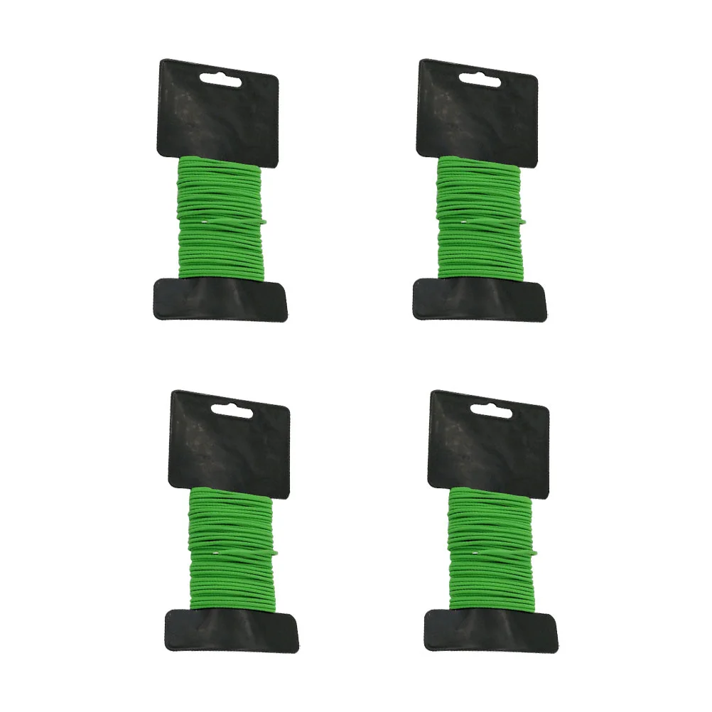 4 Bundles Plant Garden Tie Cable Ties Wire Twists Stem Support Green Gardening Parts