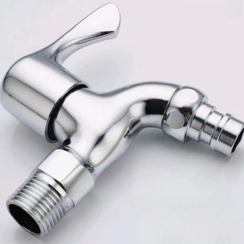 

1/2" Universal Wall Faucet Stainless Steel Quick Open Washing Machine Faucet Outdoor Sink Garden Faucet Sink Accessories 1PC