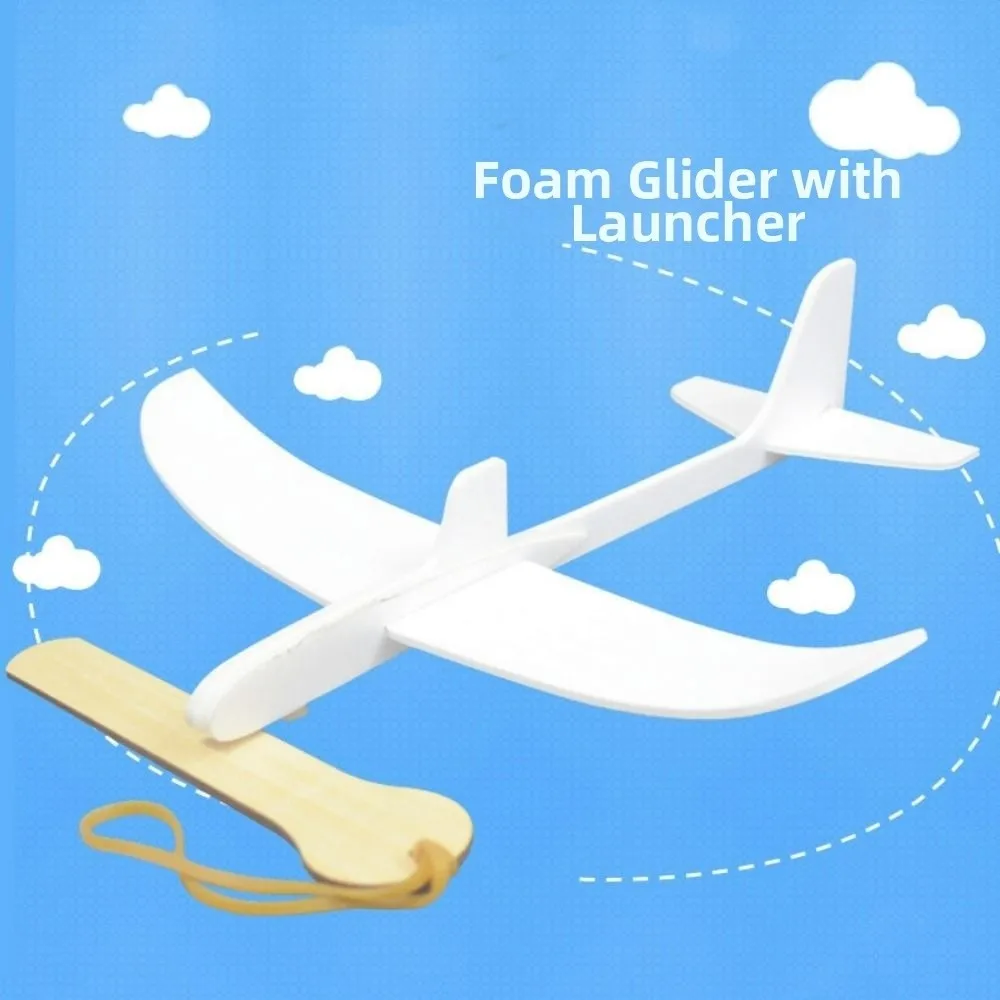 

Inertia Rubber Band Assembly Airplane PP School Education Competition P1B-0 Powered Aircraft Glider 3 Styles