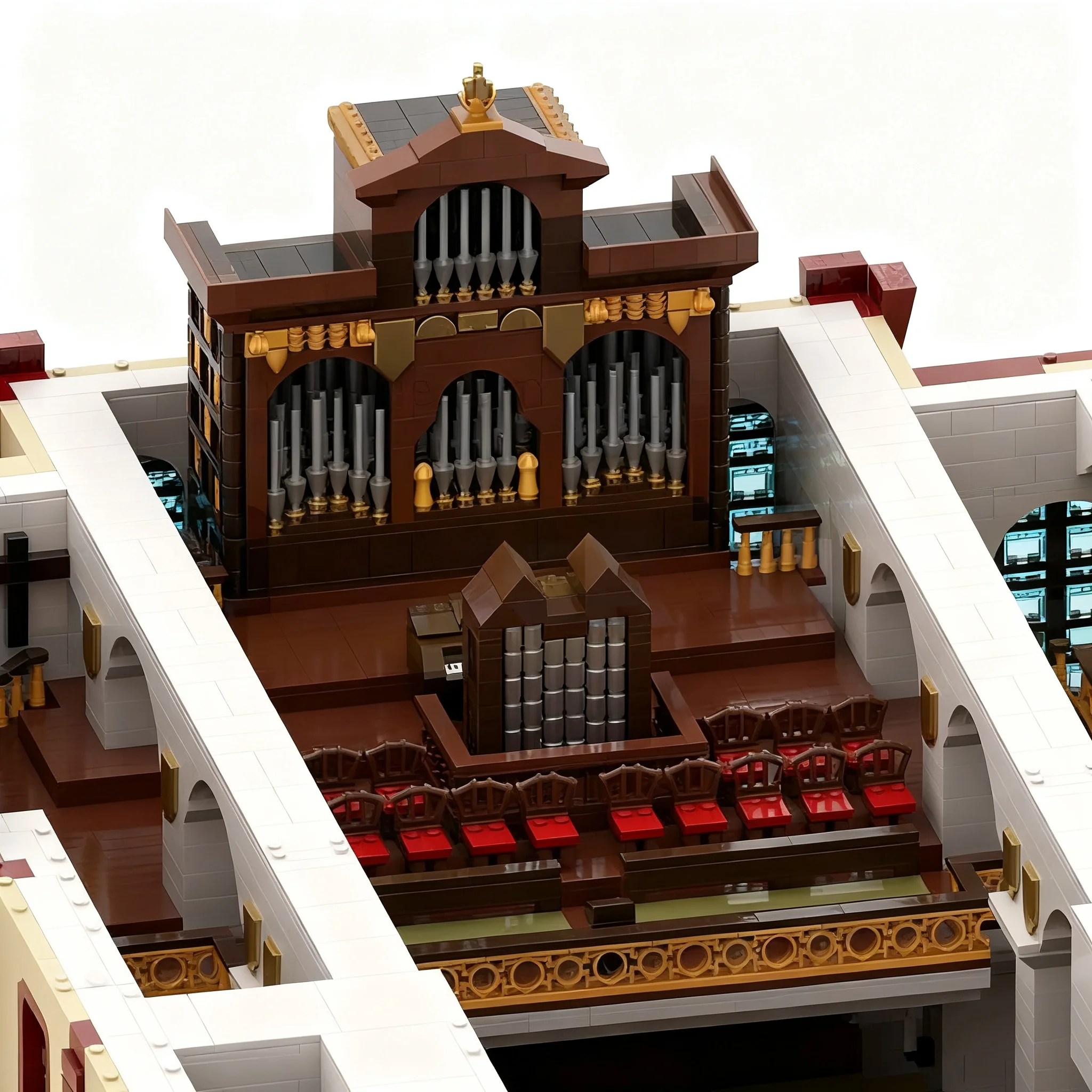 41086pcs MOC CHARITY Kirche St Sebastian KOMPLETTMODELL Modular Buildings Model Building Blocks Christmas Gift Toy Art Design