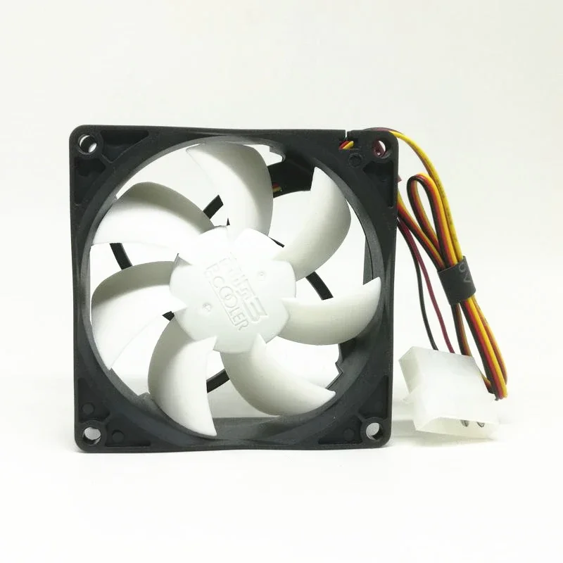 Nuevo Hydro rodamiento DC12V silencioso 80MM 8025 80*80*25MM 8*8*2,5 CM ventilador del chasis ventilador de la caja de la computadora 3 pines y 4D