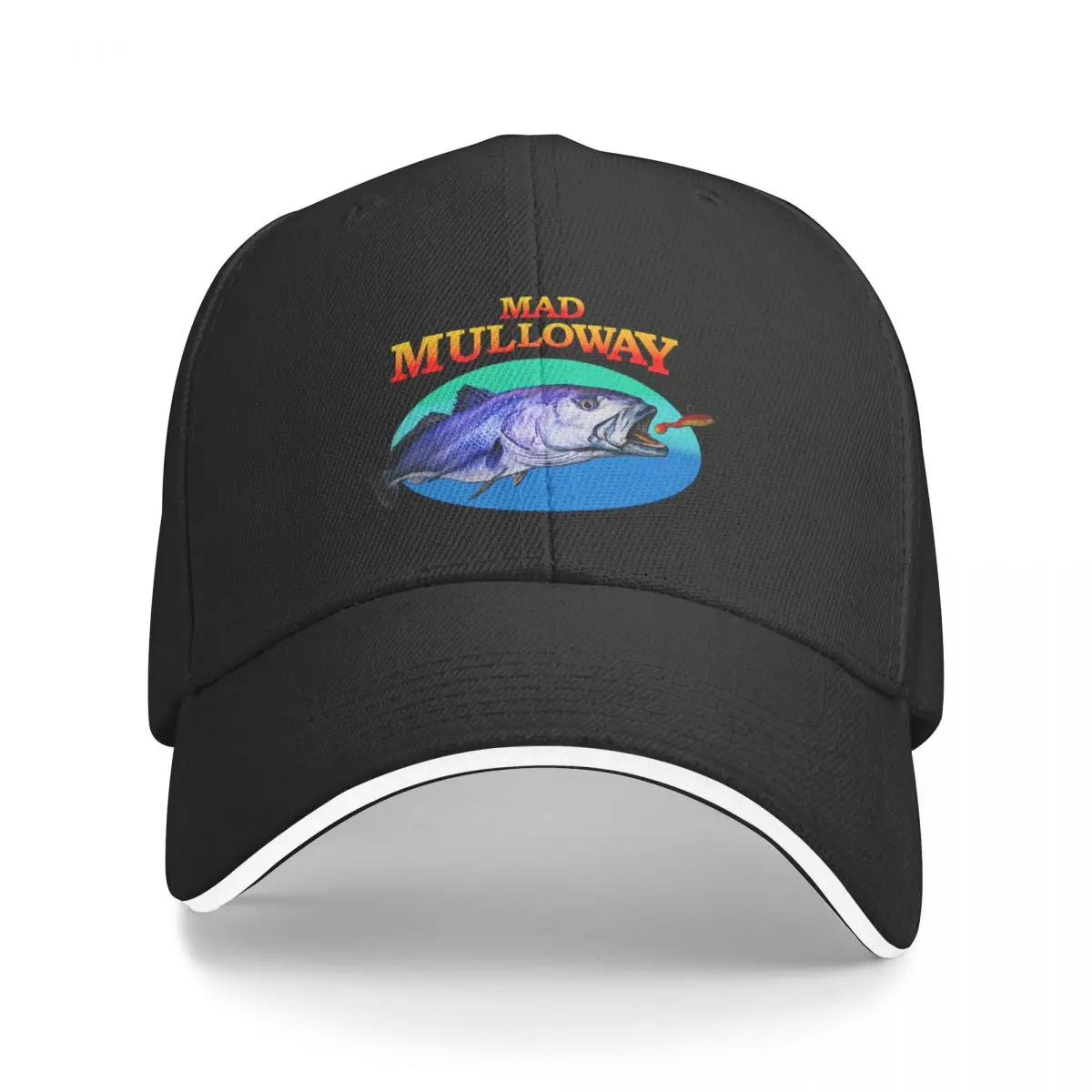 

Mad Mulloway Baseball Cap Snap Back Hat fishing hat Hat Baseball Cap Icon Mens Women's