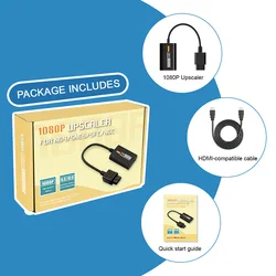 HDMI Converter for Gamecube NGC N64 SNES SFC 1080P Upscaler HDMI Adapter with 4:3/16:9 Aspect Ratio Switch for