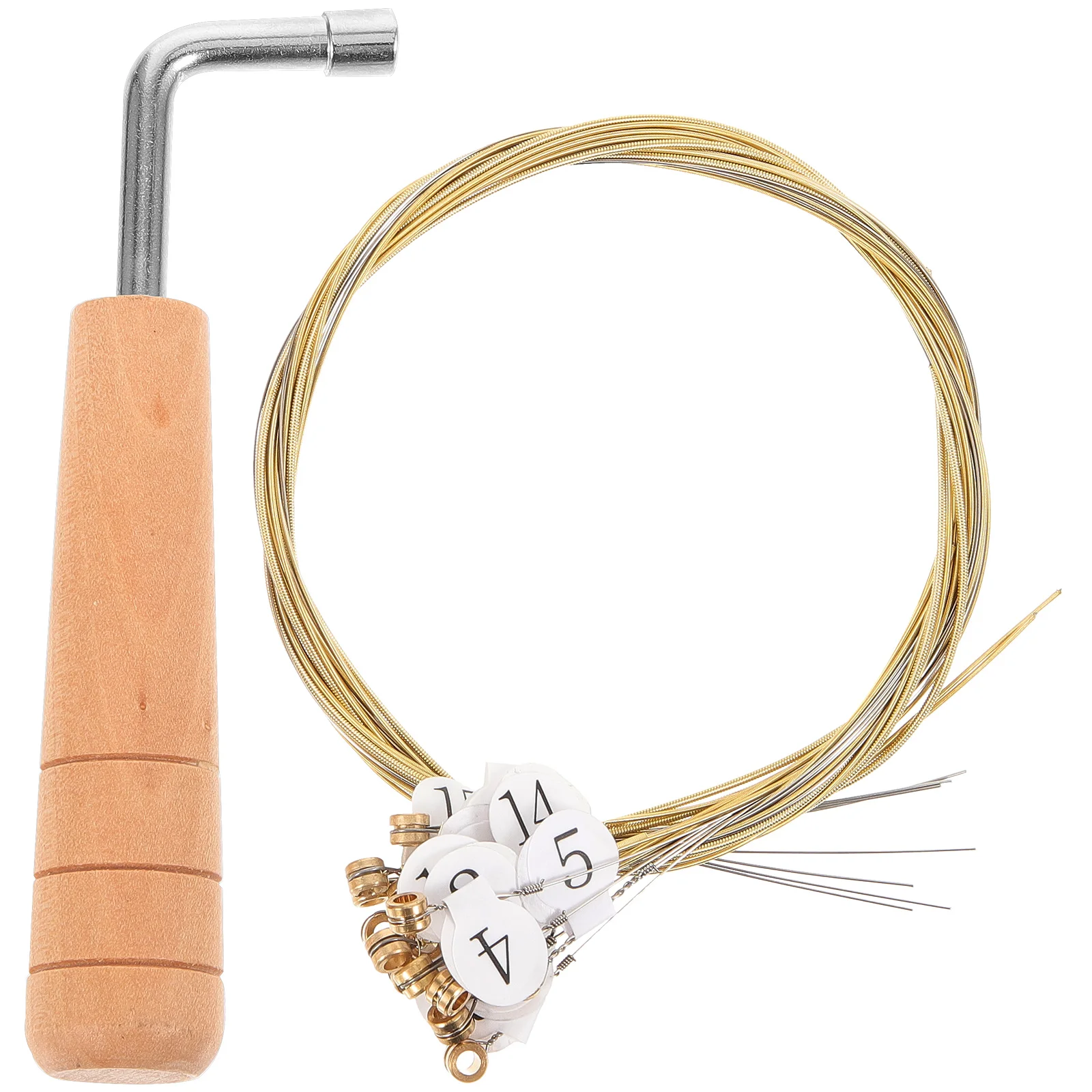 

The Strings Beginners Lyre Instrument Tuning Wrench Spanner Harp Small Stringed Accessories Component