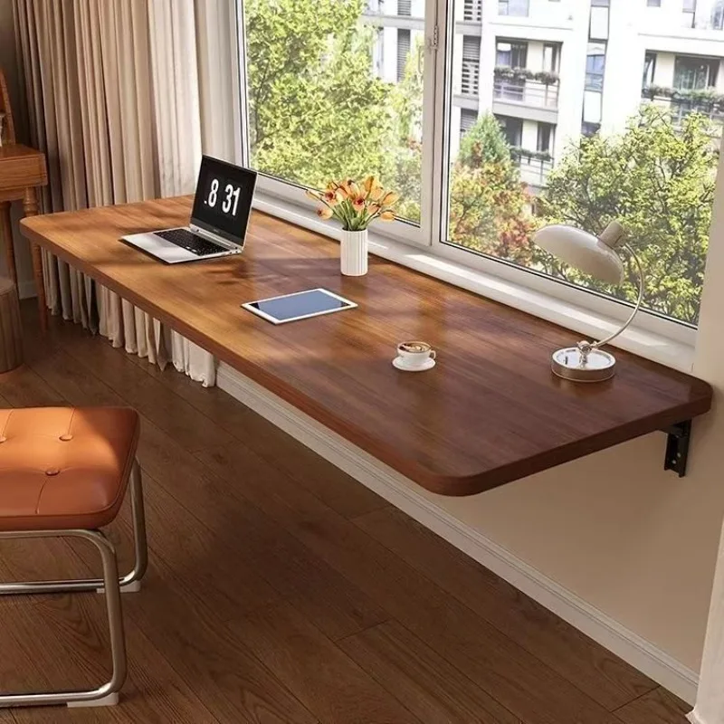 Foldable Desk, Computer Desk, Wall-Mounted Desk, Writing Desk, Home Use, Small Balcony, Tea Bar Table