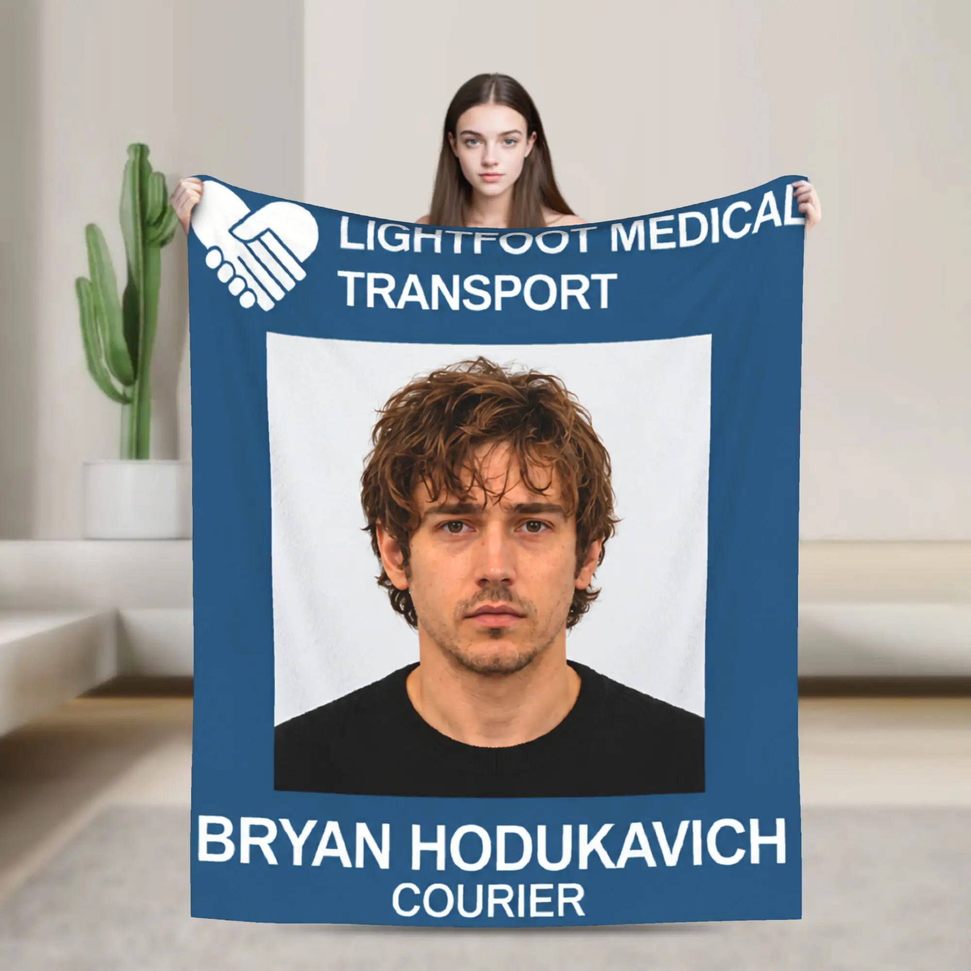 Bryan Hodukavich ID Card Blanket Fleece R-Residents Night Undead Evil Soft Throw Blankets for Airplane Travel Bedspread