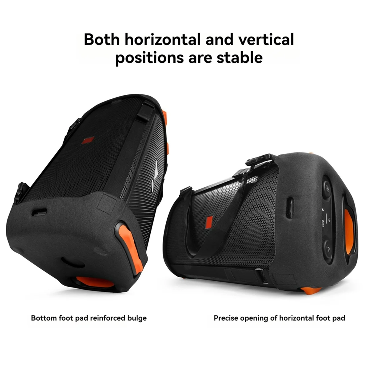 حقيبة حمل للسفر AT42 لمكبر الصوت PartyBox 110 EVA غطاء بديل واقٍ مع حزام كتف مزدوج