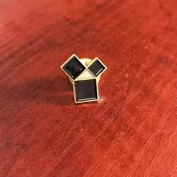 Freemason Masonic Black Soft Enamel Lapel Pin Tie Tack Euclid's 47th Problem Pythagorean Theorem Metal Badge