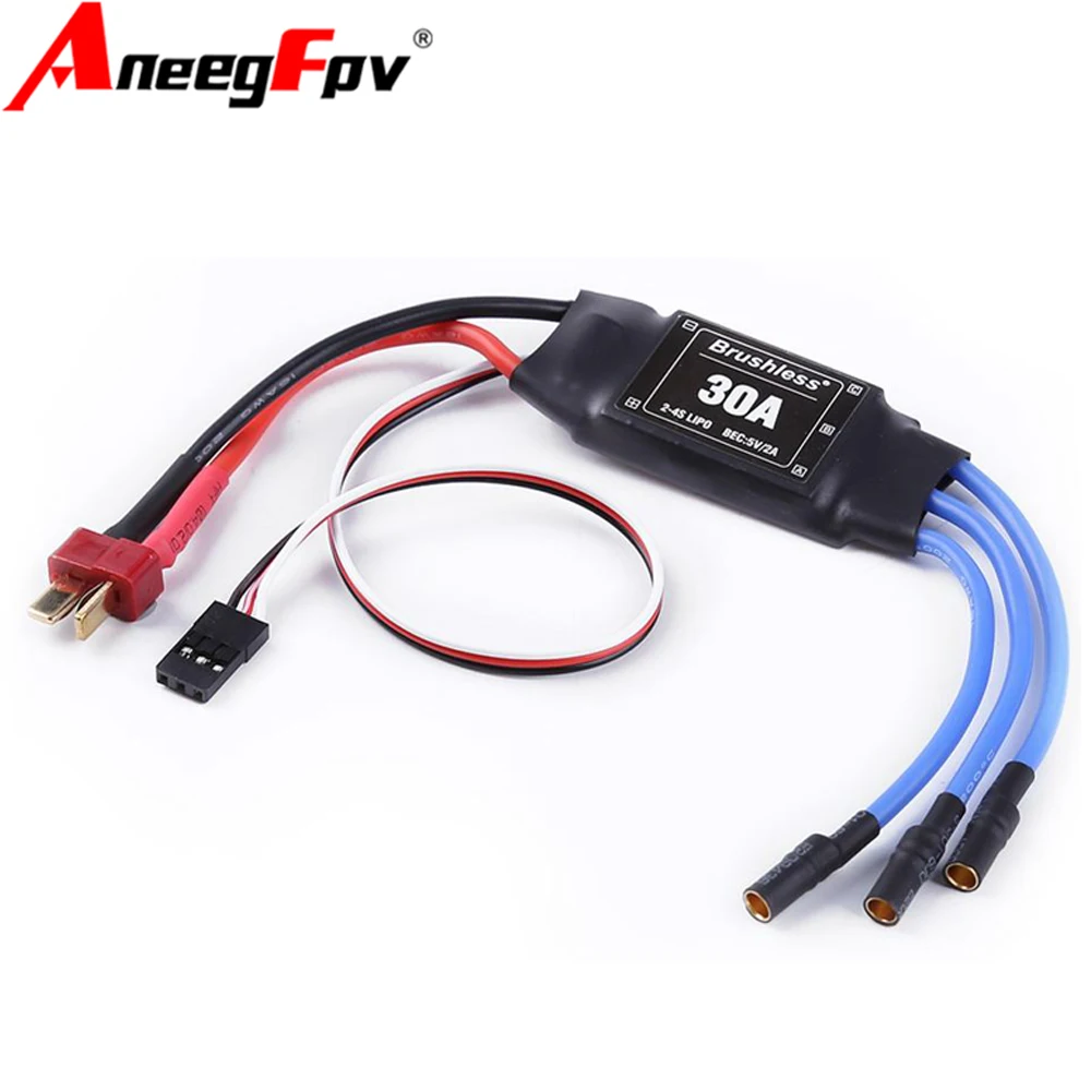 XXD 30A 2-4S ESC Regolatore di velocità del motore brushless RC BEC ESC T-rex 450 V2 Elicottero Barca per FPV F450 Mini Quadcopter Drone