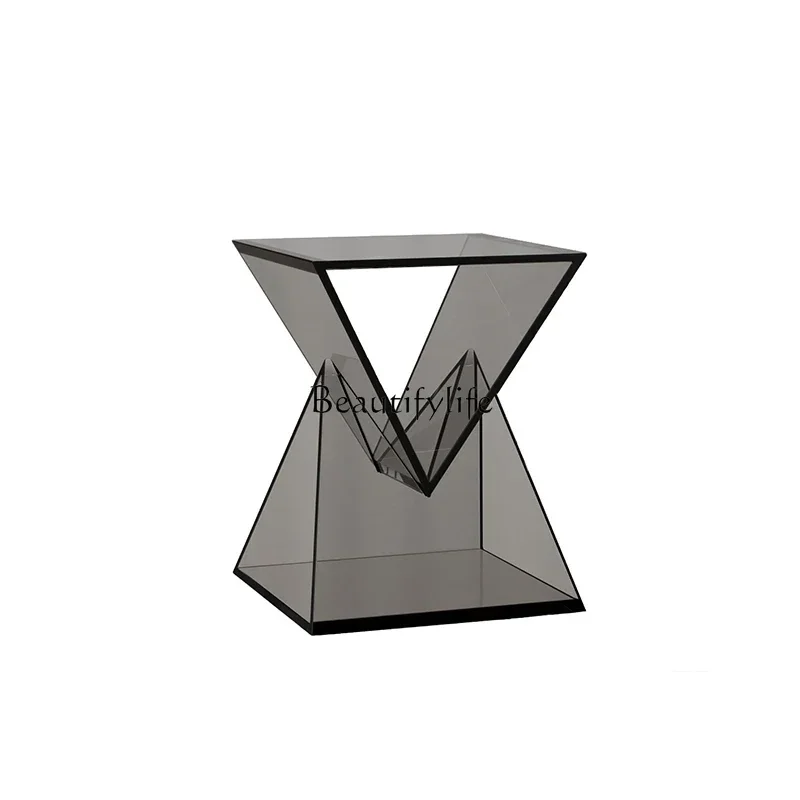

Acrylic minimalist edge sofa bedroom bedside table creative storage modern simplicityL