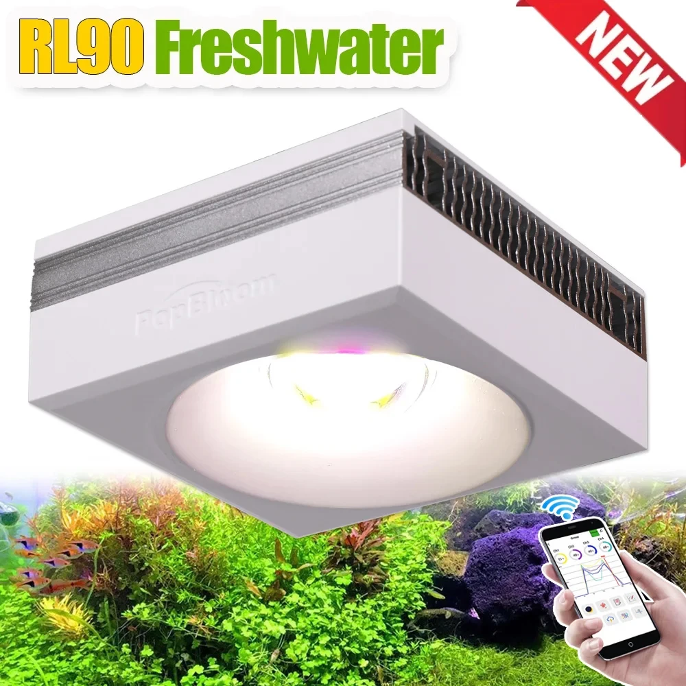 

PopBloom-Aquarium Aquatic Plants Lighting WiFi Control Freshwater LED Aquarium Lamp for Plants Growing Fish Tank LED Light