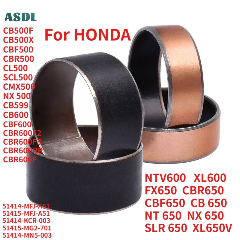 

Front Fork Shock Absorber Copper Bushing for Honda CB500 CBF500 CBR500 CL500 SCL500 CMX500 NX500 CB599 CB600 CBF600 CBR600 NT650