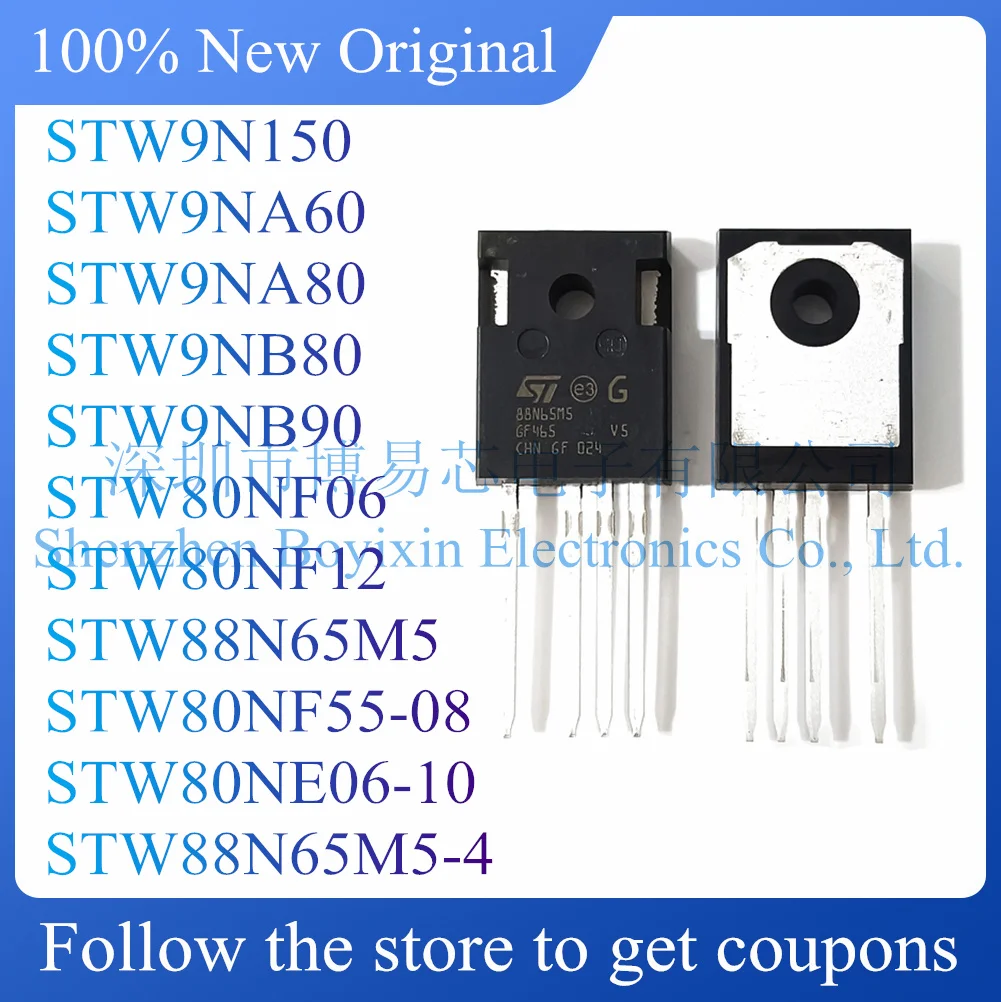 

NEW STW9NA60 STW9NA80 STW9NB80 STW9NB90 STW9N150 STW88N65M5 STW88N65M5-4 STW80NF06 STW80NF12 STW80NE06-10 STW80NF55-08.