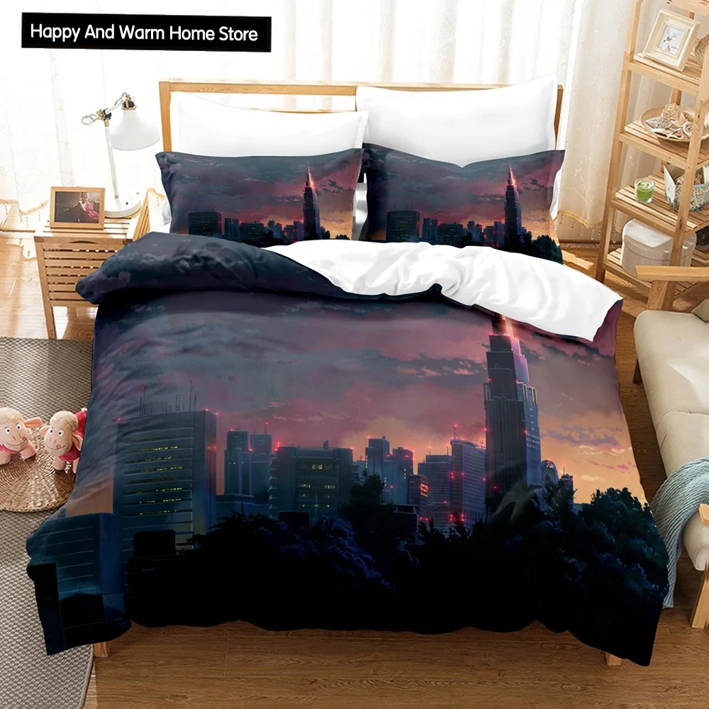 3D Print Japan Movie The Garden of Words Bedding Sets Duvet Cover Set With Pillowcase Twin Full Queen King Bedclothes Bed Linen