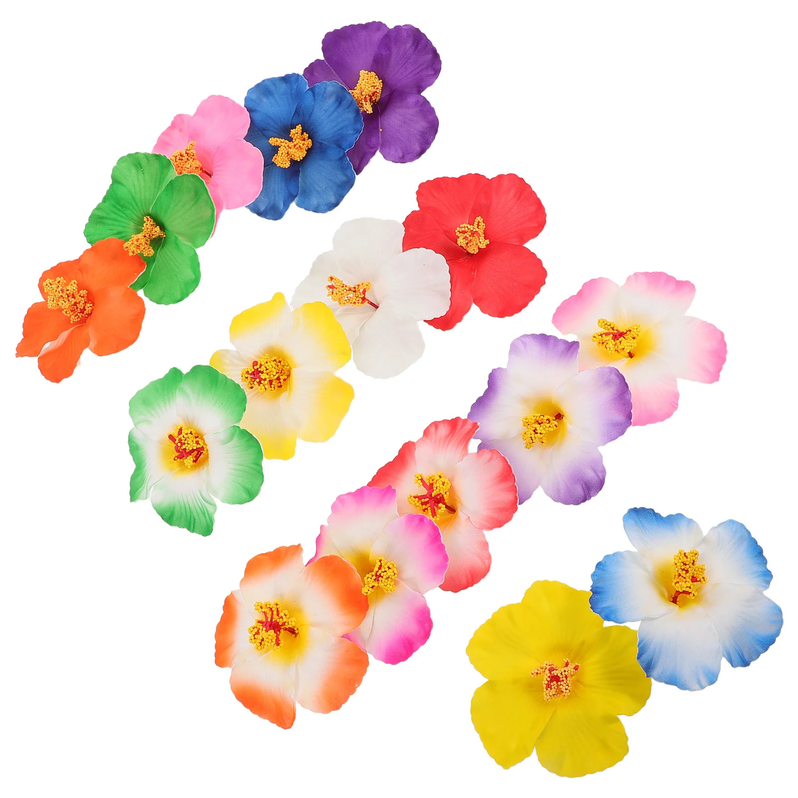 

17Pcs Tropical Artificial Hibiscus Flowers Hawaiian Party Decorations DIY Hair Clips Tabletop Summer Beach Supplies