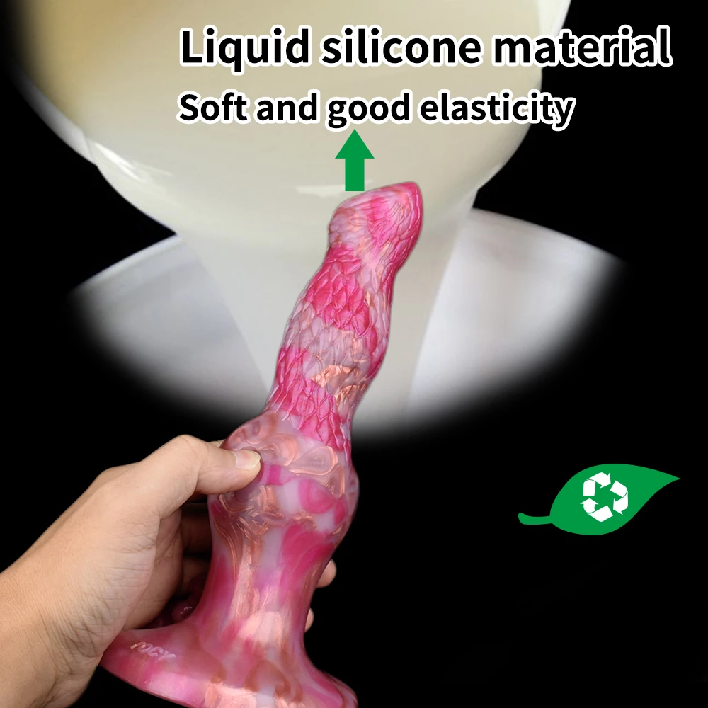 LUUK Fascinaty Vibrating Anal Dildos Animal Dog Soft Silicone Vibrator For Women G Spot Stimulate Remote Control Sex Toys